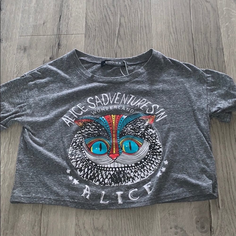 Alice In Wonderland Crop Top